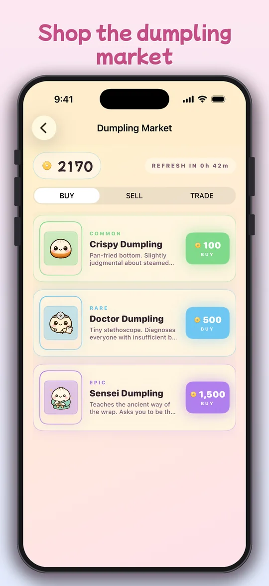 Shop the dumpling market